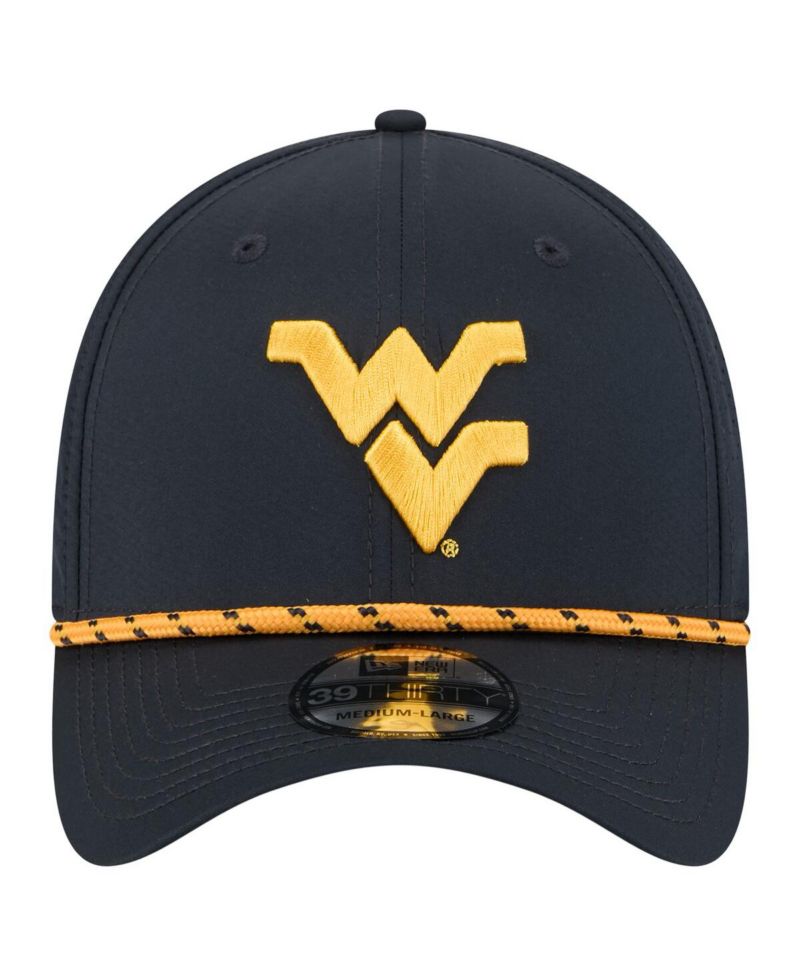 Men's Navy West Virginia Mountaineers Rope 39THIRTY Flex Hat