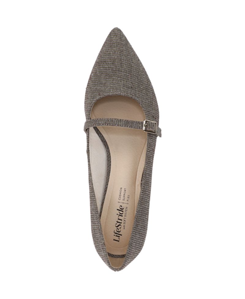 Women's Madelyn Mary Jane Pointed Toe Kitten Heel Pumps