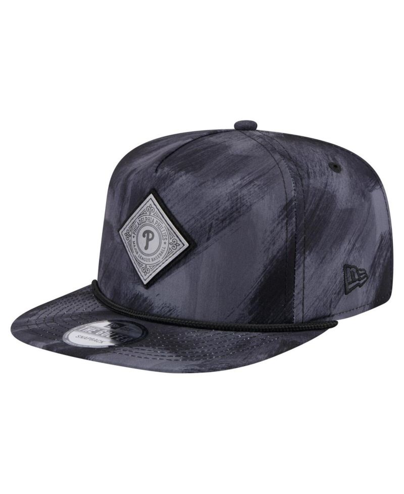 Men's Navy Philadelphia Phillies Printed Golfer Snapback Hat