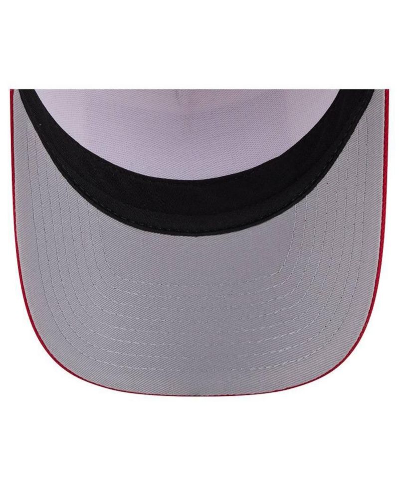 Men's Stone/Red St. Louis Cardinals Text A-Frame Trucker 9FORTY Hat