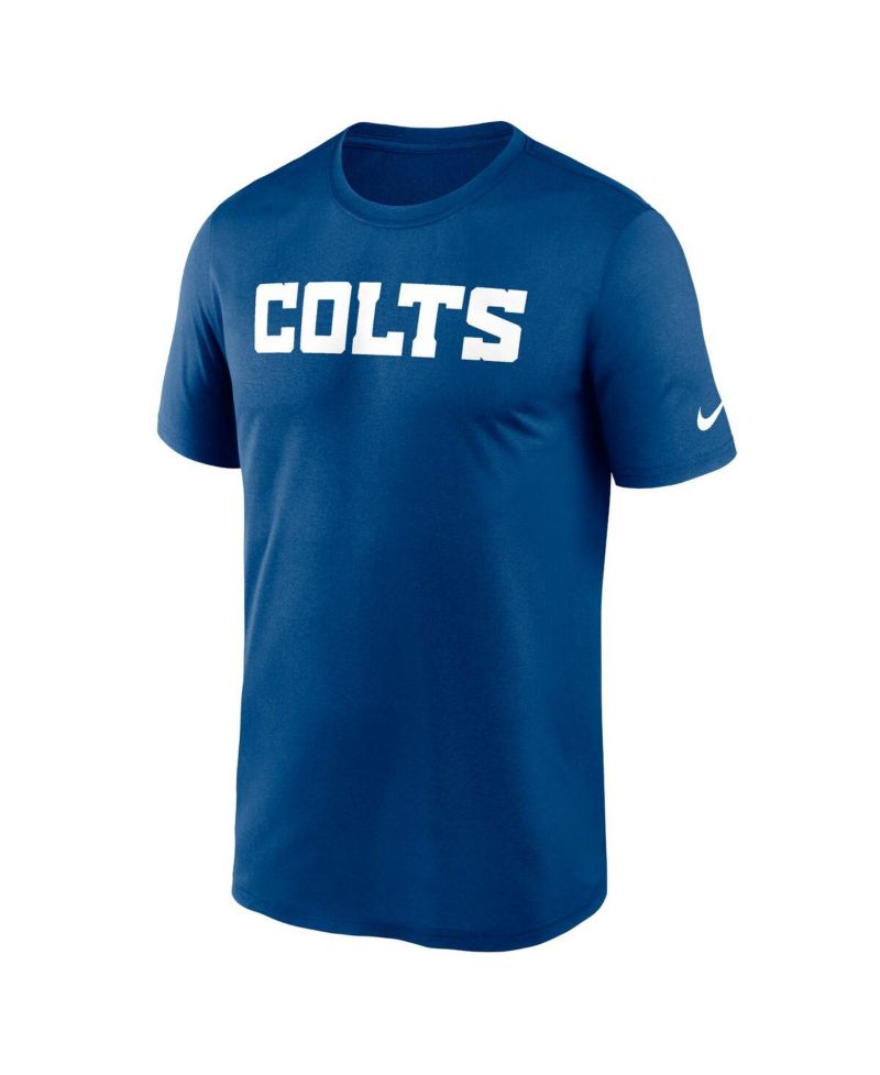 Men's Royal Indianapolis Colts Primetime Legend Wordmark Performance T-Shirt