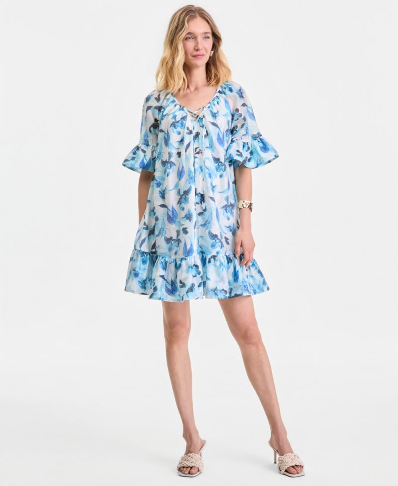 Women's Printed Short Sleeve Dress