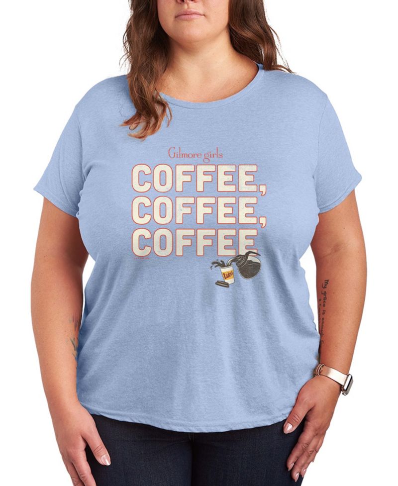 Plus Size Gilmore Girls And Coffee Short-Sleeve Graphic T-Shirt