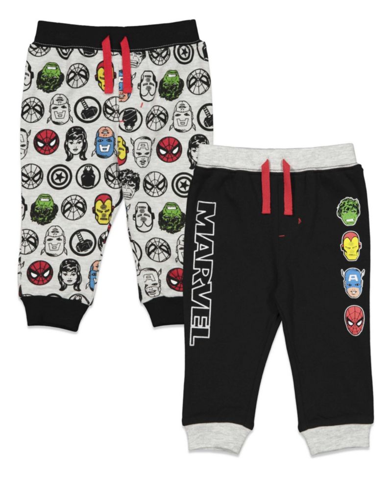 Baby Boys (0M-24M) Hulk Panther Captain America 2 Pack Pants