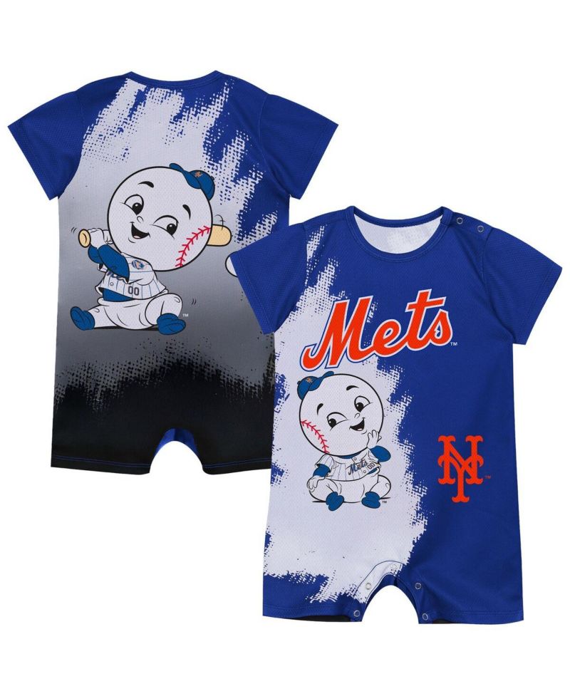 Baby Boys and Girls Royal New York Mets Baby Mascot Bodysuit
