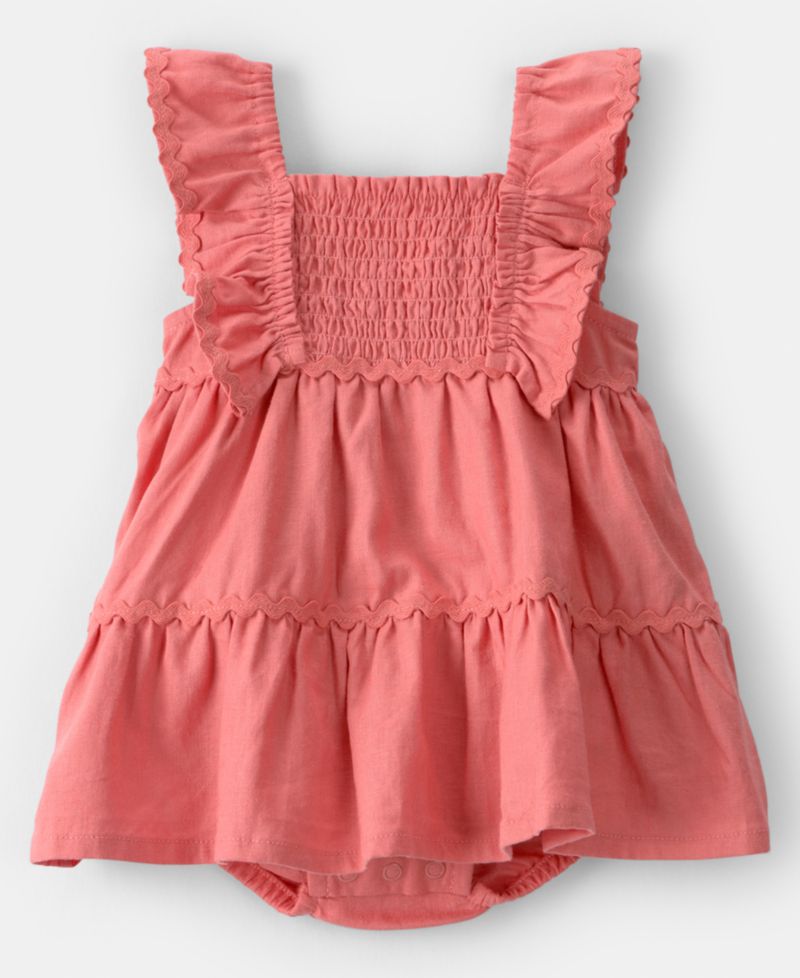 Baby Girls' Ruffle Sleeveless Sunsuit