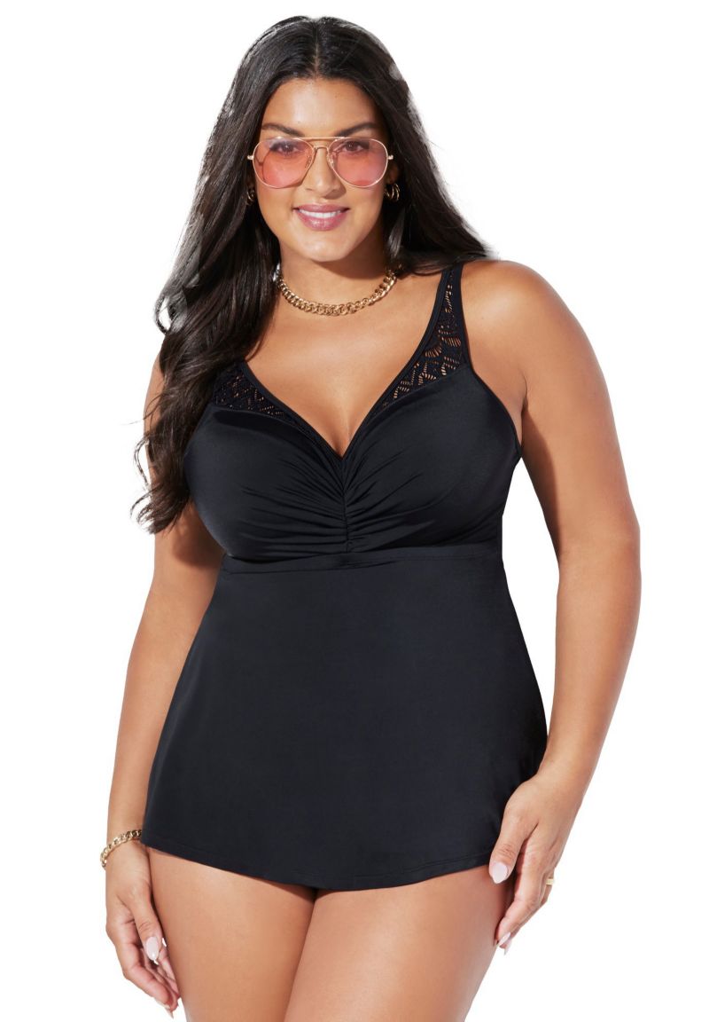 Women's Bra Sizing Crochet Underwire Tankini Top