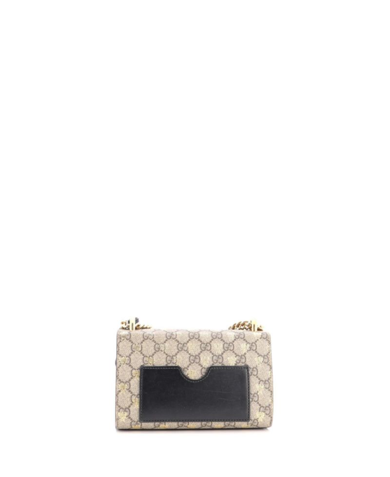 Small Padlock Shoulder Bag Printed GG Coated Canvas