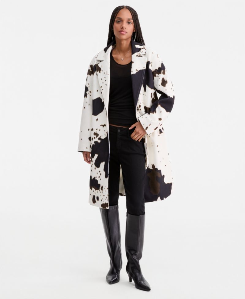 Juniors' Long Single-Breasted Walker Coat