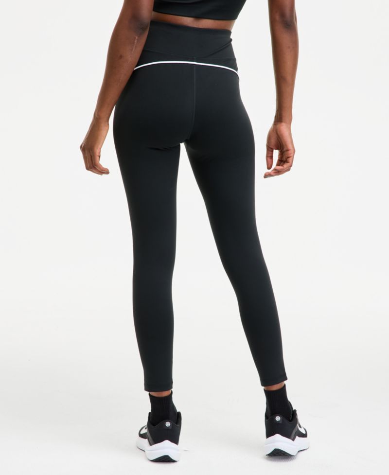 Women's Piped 7/8-Length Compression Leggings