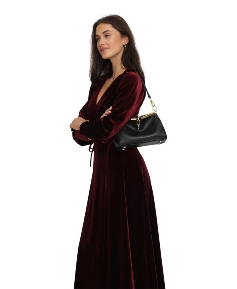 Women's Belle and Bloom Current Mood Velvet Wrap Dress