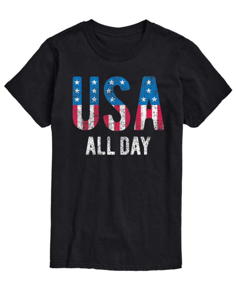 Men's USA All Day Flag Fill Short-Sleeve Graphic T-Shirt