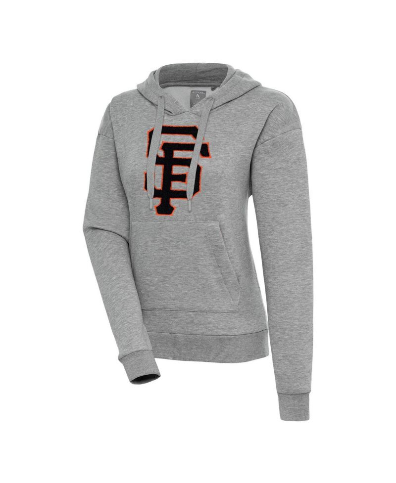 Women's Heather Gray San Francisco Giants Victory Pullover Hoodie