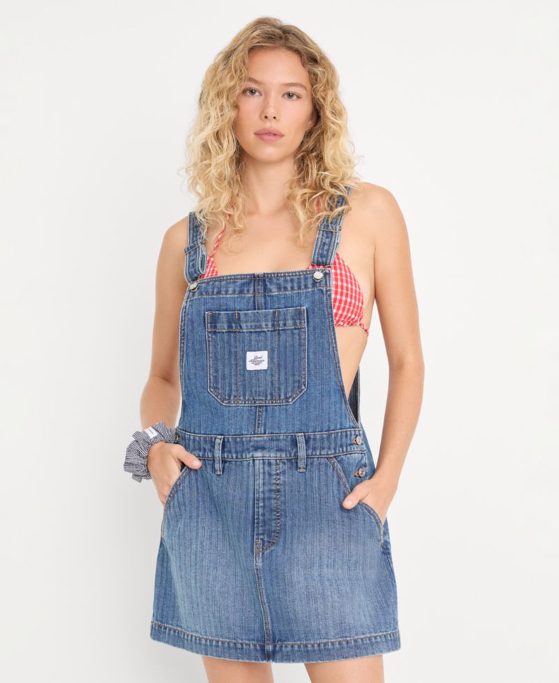 Women's Cotton Dungaree Dress