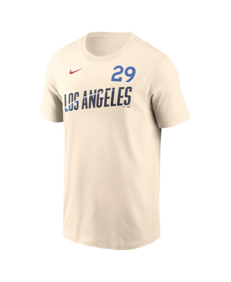 Men's Tarik Skubal Cream Los Angeles Dodgers City Connect Name Number T-Shirt