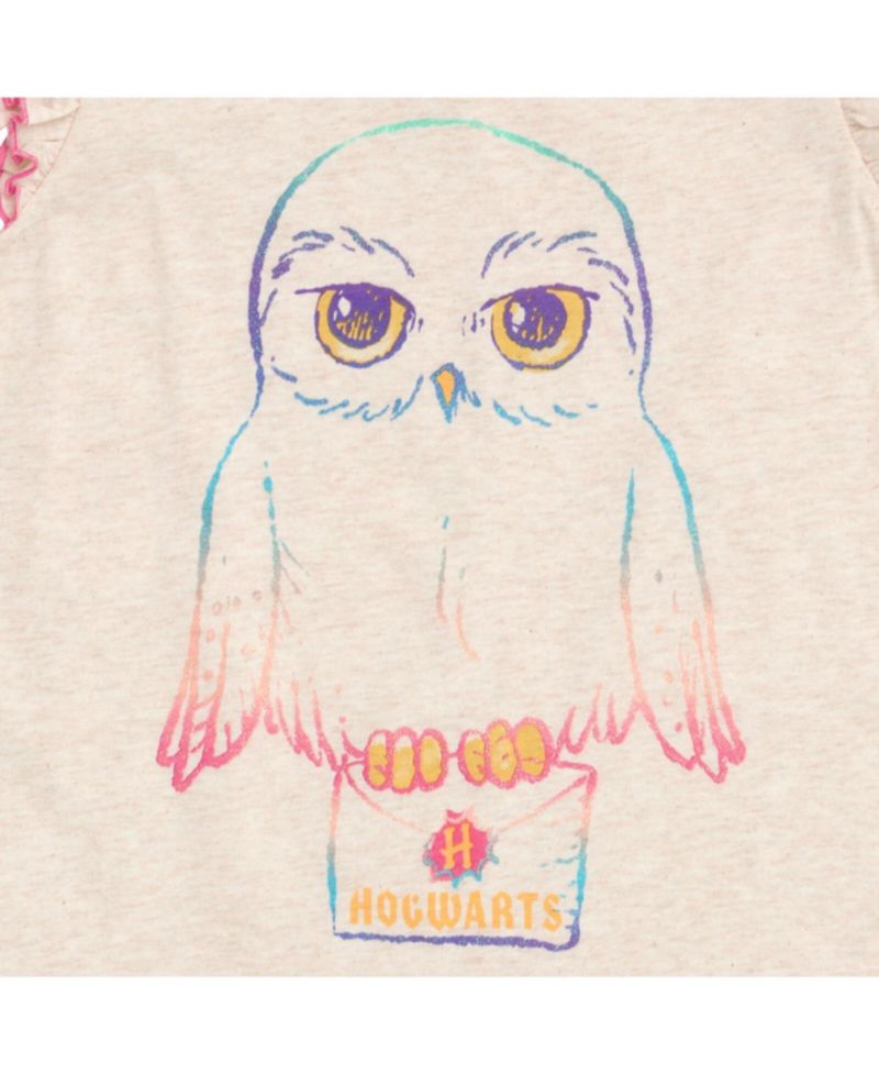 Girls Hedwig Owl Tank Top Dolphin and French Terry Shorts to