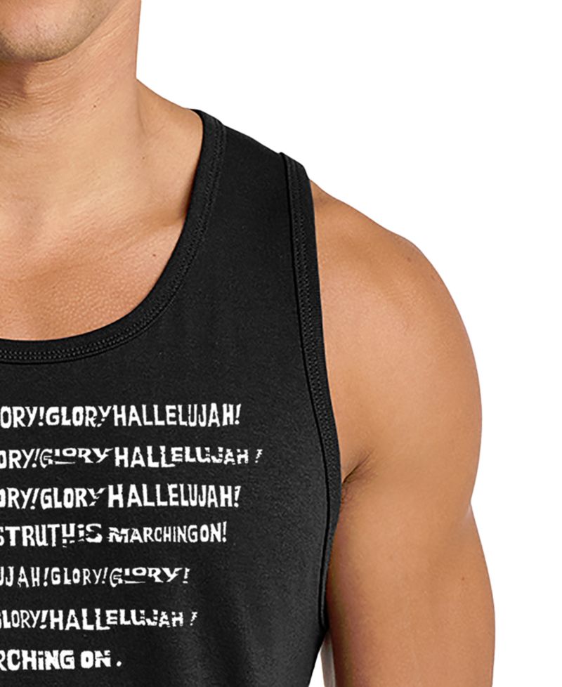 Men's American Flag Inspirational Quote Graphic Tank Top