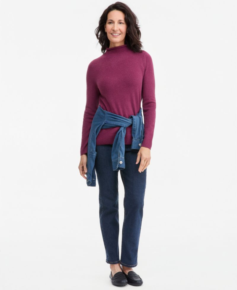 Petite Mock Neck Luxsoft Sweater