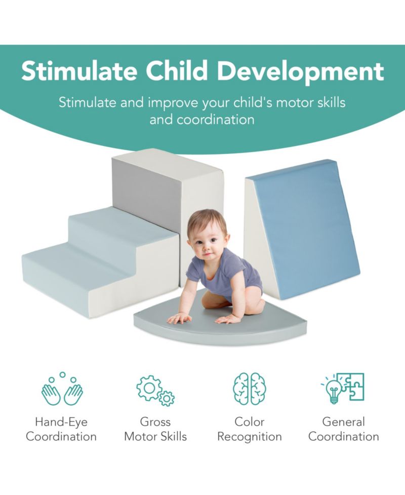 Soft Foam Climb & Crawl Shapes, 4-Piece Set