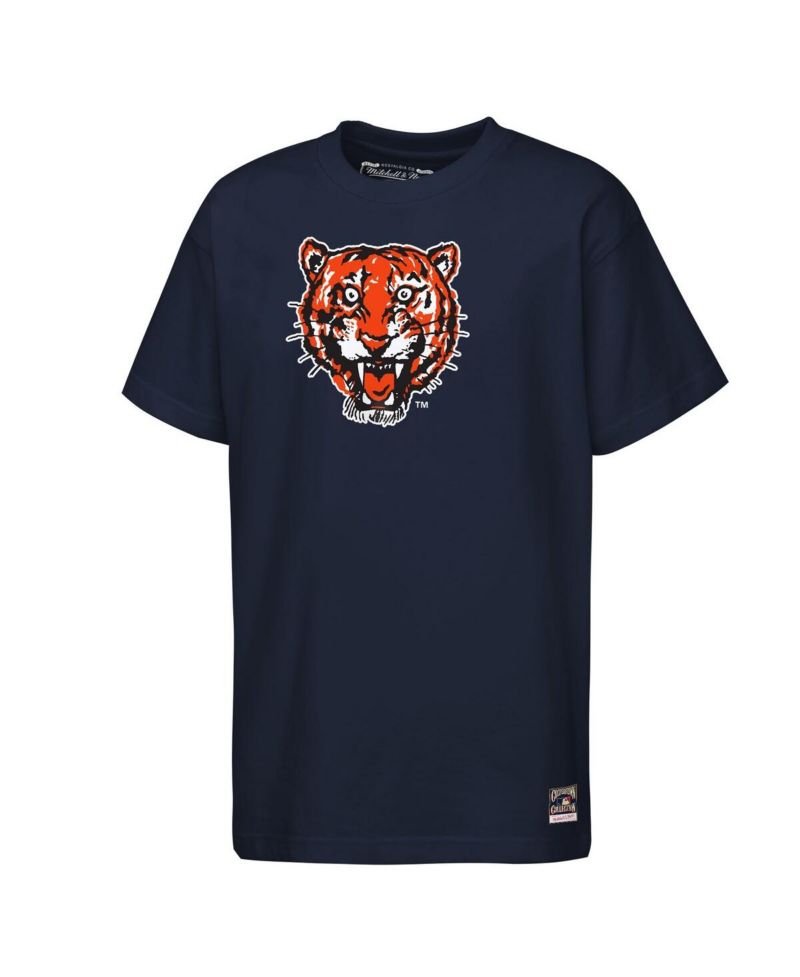 Big Boys and Girls Navy Detroit Tigers Cooperstown Concession T-Shirt