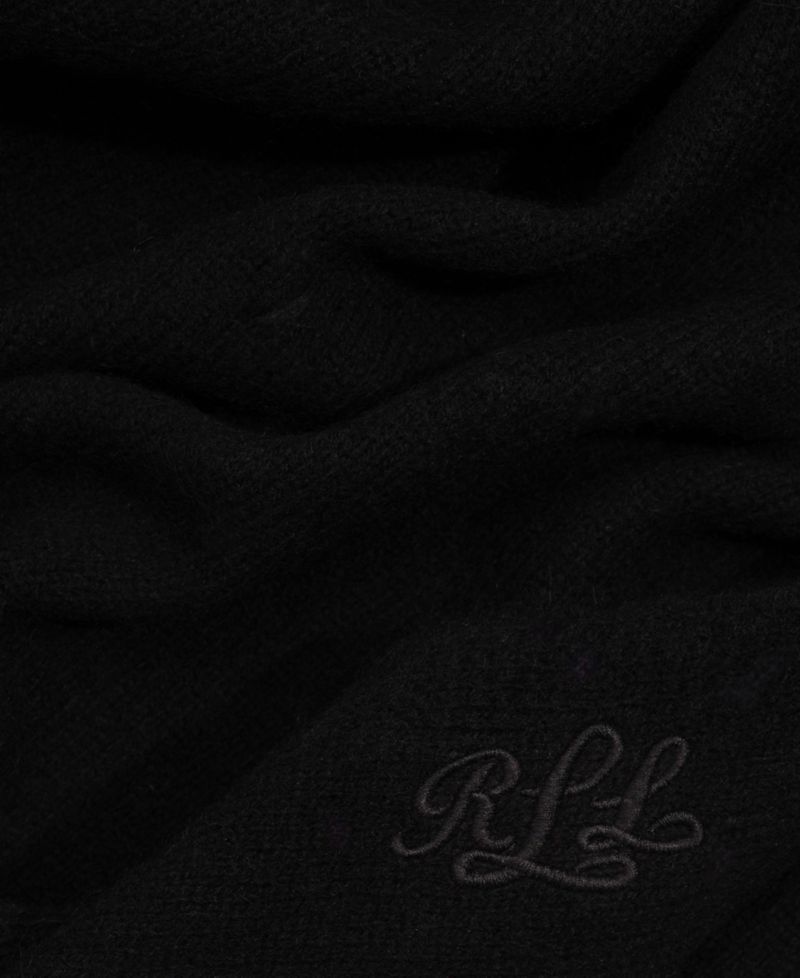 Wool Knit Triangle Scarf