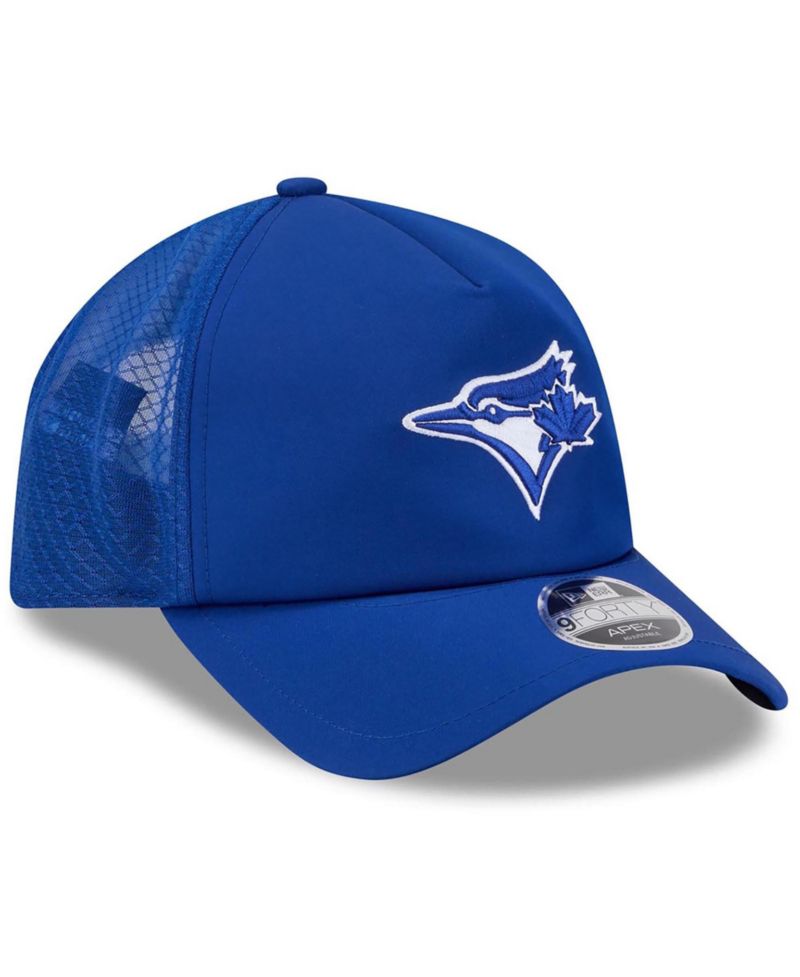 Men's Royal Toronto Blue Jays 2026 Batting Practice Apex 9FORTY Adjustable Trucker Hat