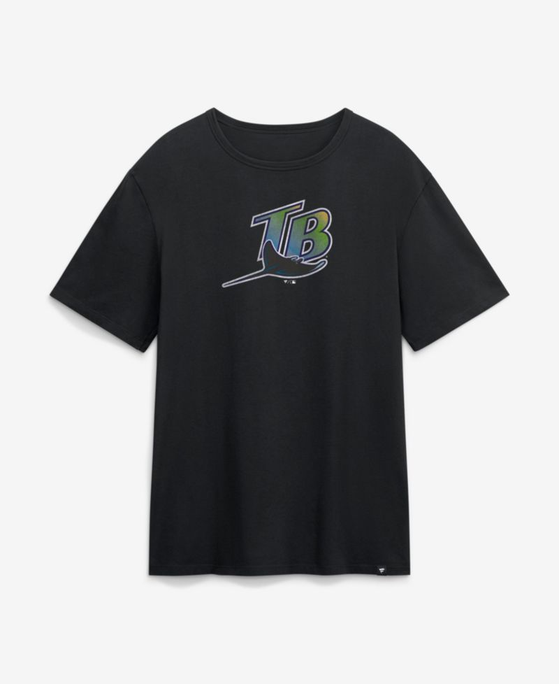 Men's Black Tampa Bay Rays Vintage Logo Legacy T-Shirt