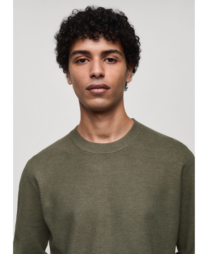 Men's Fine-Knit Cotton Sweater