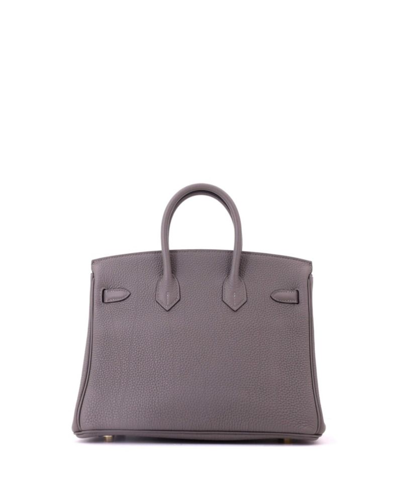 Birkin 25 Handbag Grey Togo with Gold Hardware