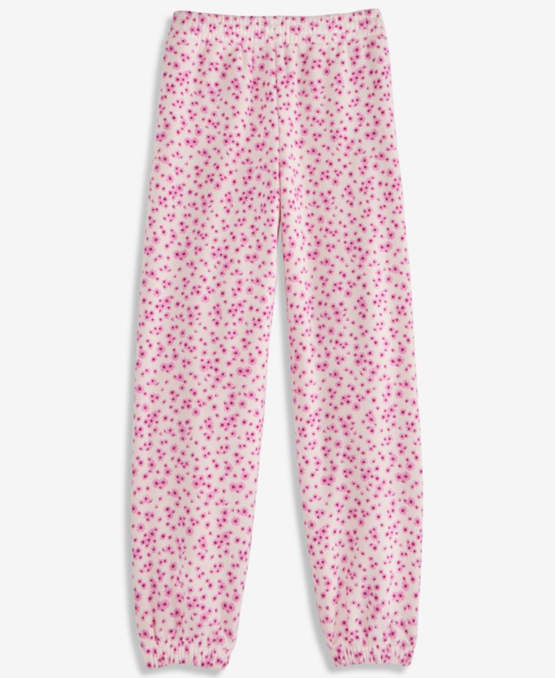 Girls' XS-XL Floral-Print Jogger Pants
