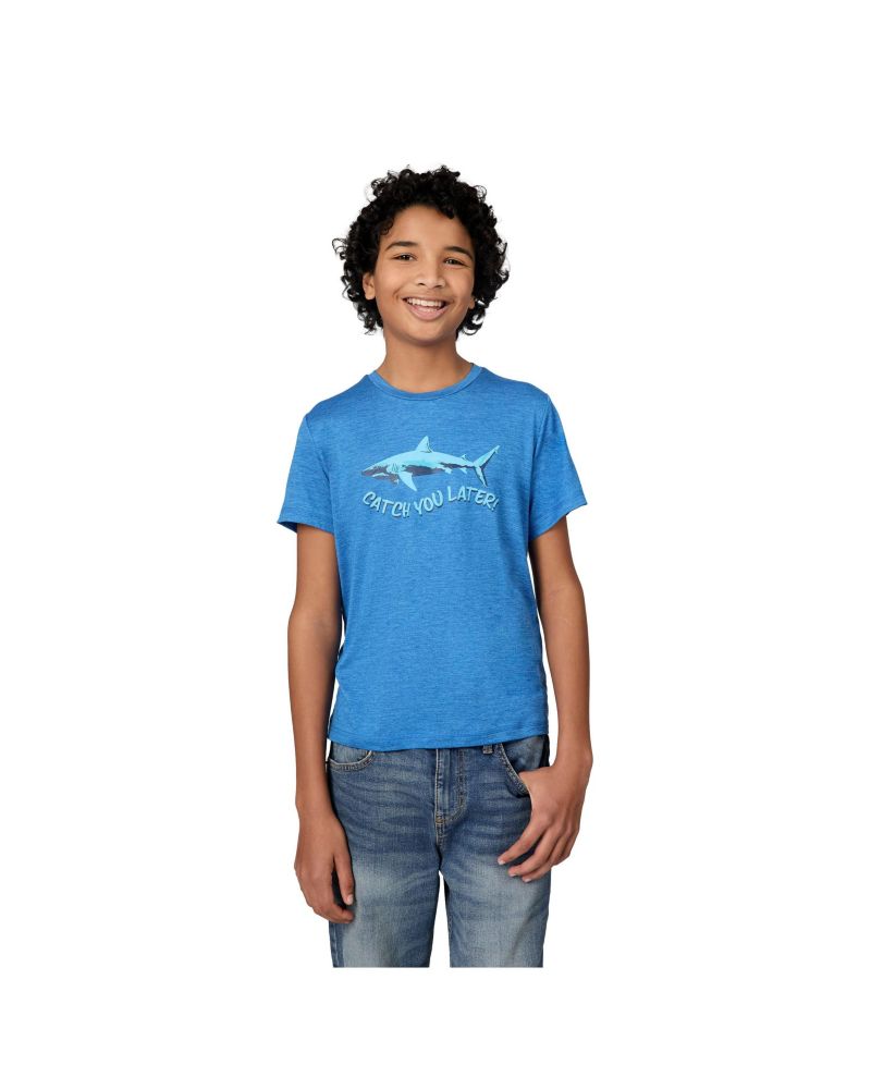 Boys' Microtech Graphic Crew Neck Shirt