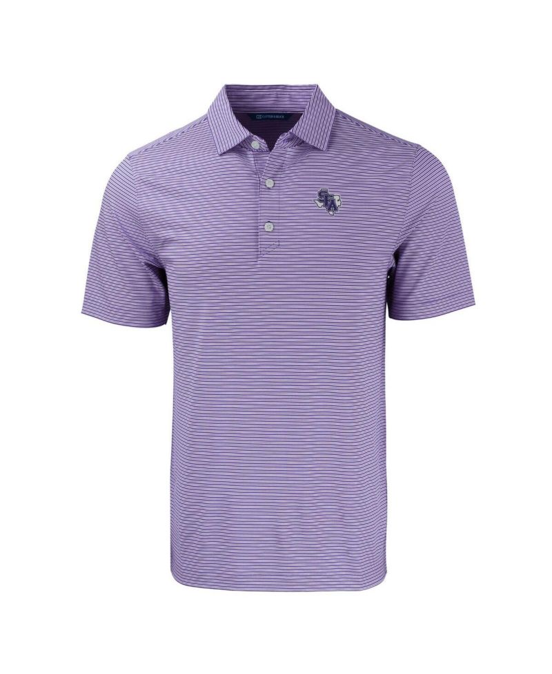 Men's Stephen F Austin Lumberjacks Forge Eco Double Stripe Stretch Polo