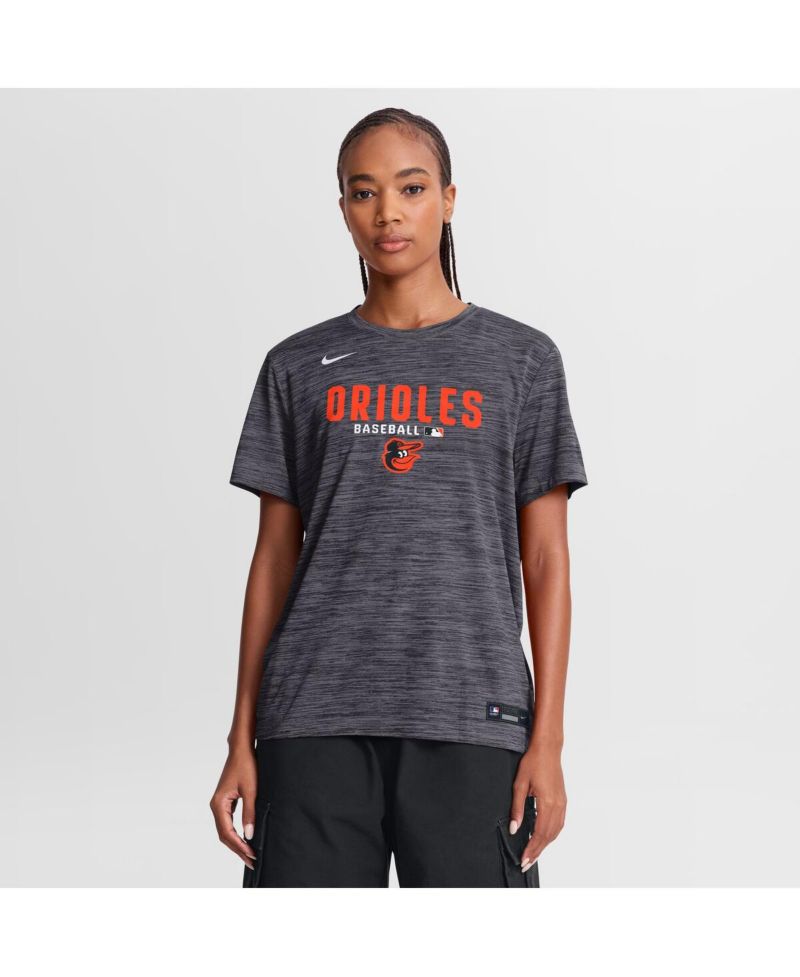 Women's Black Baltimore Orioles Authentic Collection Velocity Dri-FIT T-Shirt