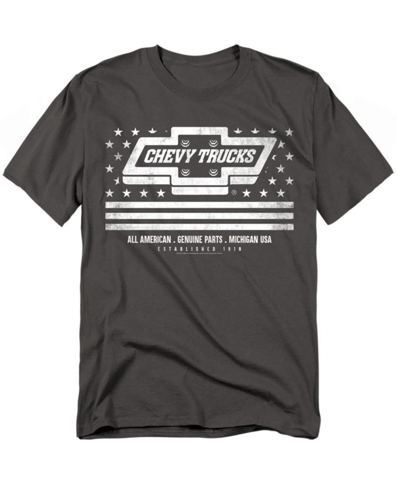 Men's Chevrolet Trucks USA Flag T-Shirt