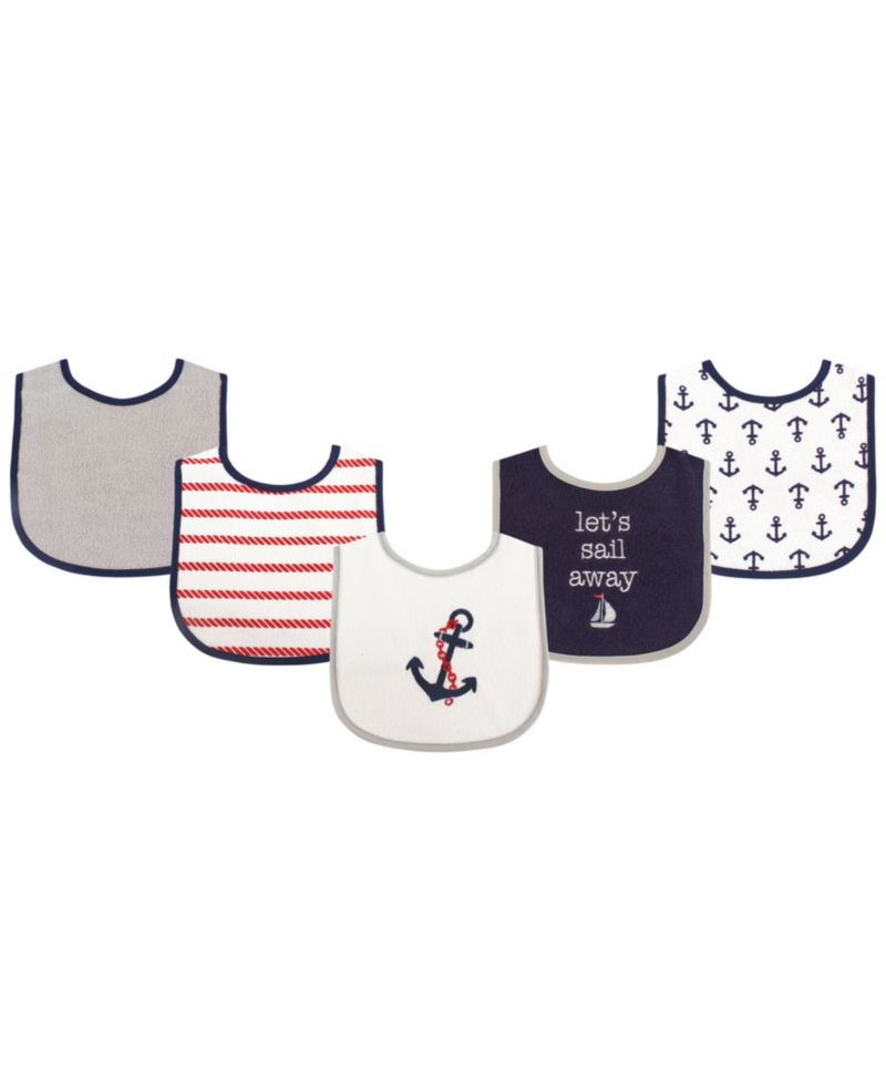 5Pk Terry and PEVA Bibs