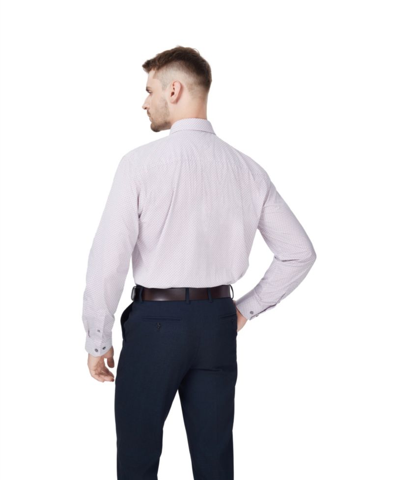 Men's Regular-Fit Micro Dot Dress Shirt