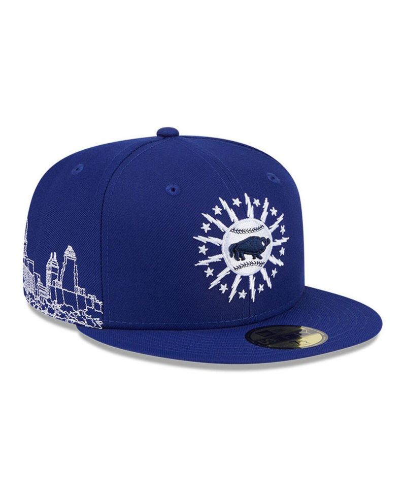 Men's Dark Blue Buffalo Bisons Theme Nights 59FIFTY Fitted Hat