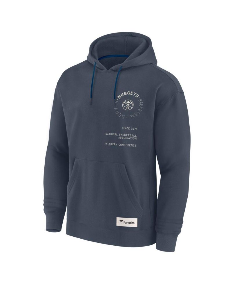 Men's Blue Denver Nuggets Future Ground Info Elements Premium Pullover Hoodie