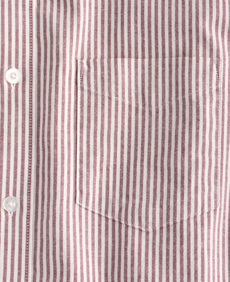 Men's Stripe Button-Down Oxford Shirt