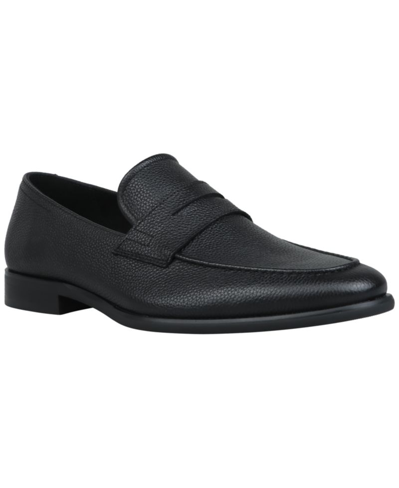 Men's Genuine Leather Slip-On Penny Loafers