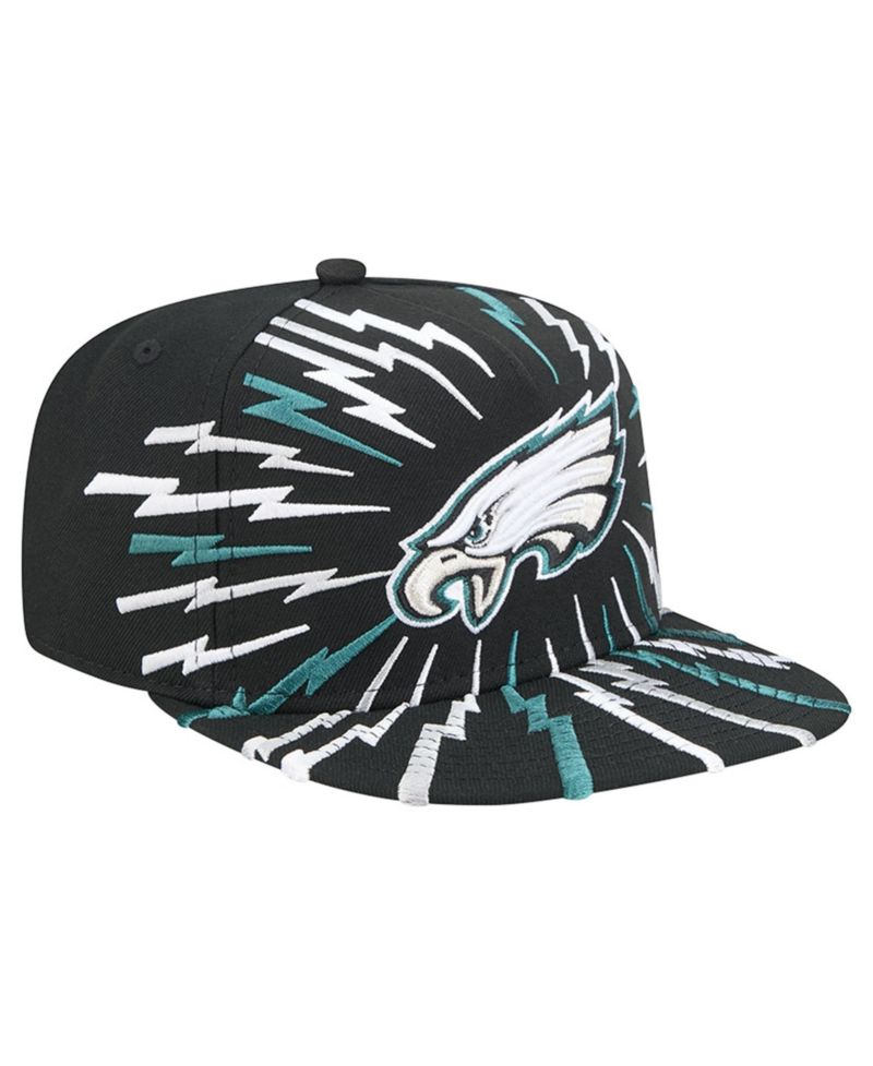 Men's Black Philadelphia Eagles Bolt A-Frame 9FIFTY Snapback Hat