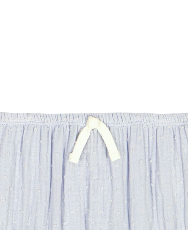 Baby Girls' Woven Clip-Dot Ruffle Trim Top & Bloomers, 2-Piece Set
