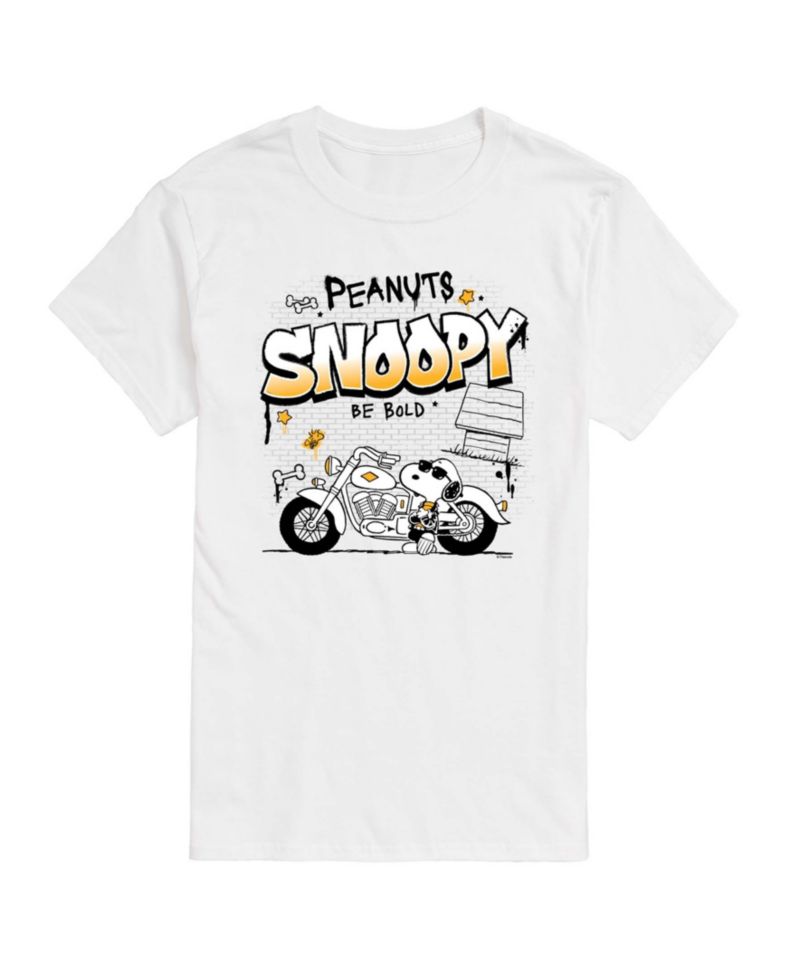 Men's Peanuts Snoopy Motorcycle Graphic T-Shirt