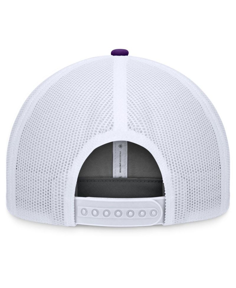 Men's Gray/Purple LSU Tigers Rob Trucker Adjustable Hat