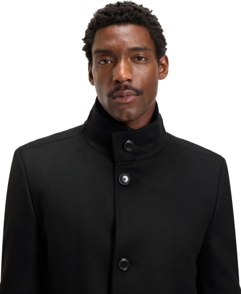 Men's Wool Cashmere Slim-Fit Coat