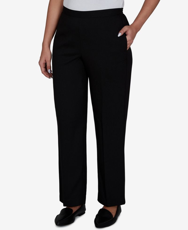 Women's Pull-On Straight-Leg Mid-Rise Pants