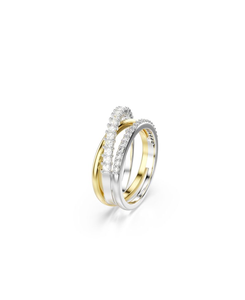 Hyperbola Mixed Metal Finish Ring