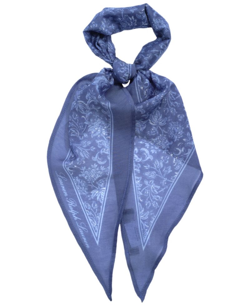 Tonal Floral Small Diamond Scarf