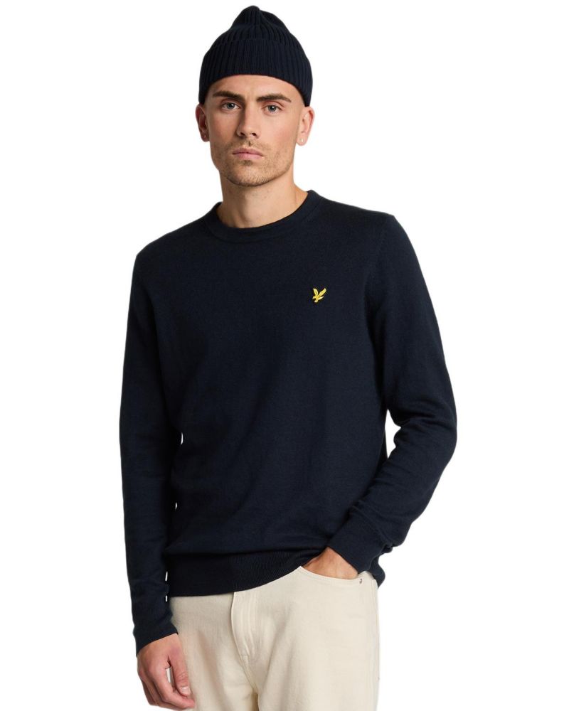 Men's Cotton Merino Crew Neck Sweater