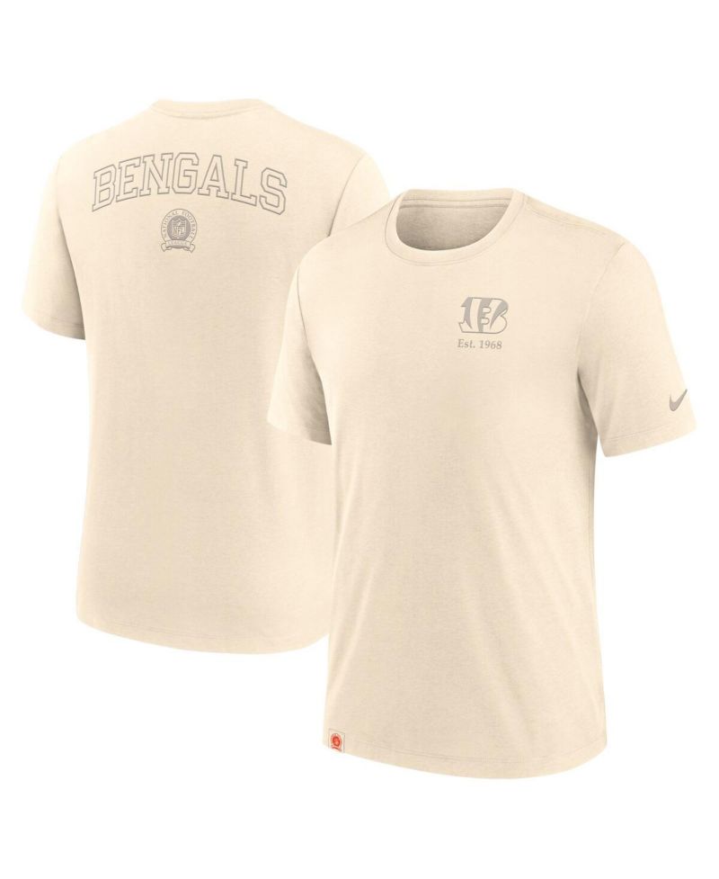 Men's Cream Cincinnati Bengals Glory Tri-Blend T-Shirt